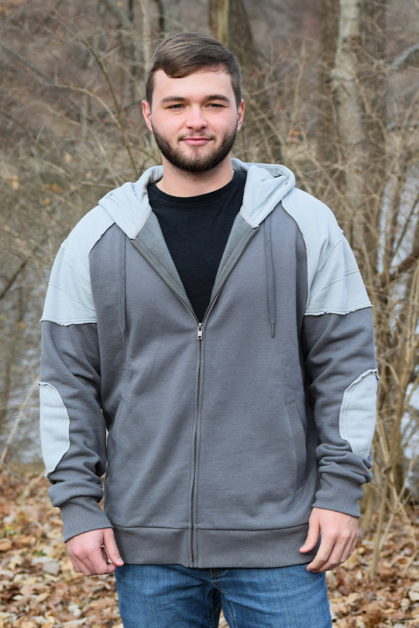 Grey arden hoodie Clearance