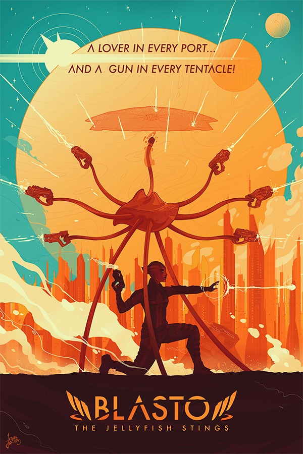 Mass Effect Blasto Litografia in edizione aperta