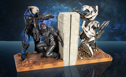 Mass Effect Cover Fire Bookends