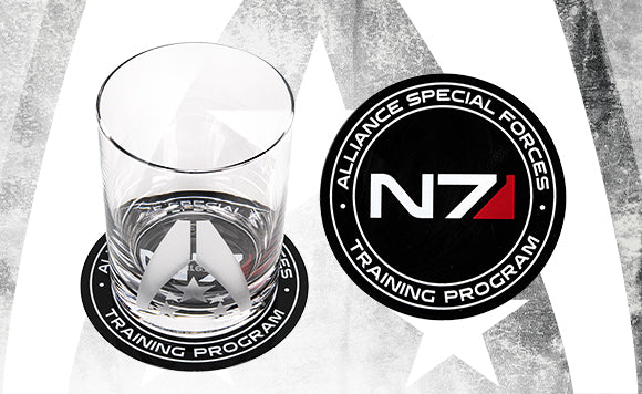 Mass Effect Whiskey Rocks Glass Set