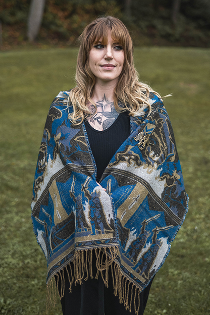 Ensemble cape et broche Dragon Age Tale of a Grey Warden