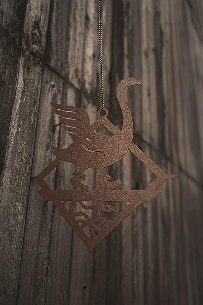 Dragon Age - Cigno acciottolato - Arte da parete in metallo