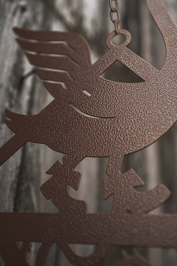 Dragon Age - Cigno acciottolato - Arte da parete in metallo