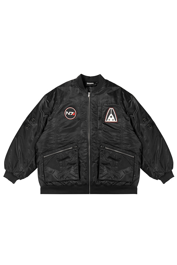 Giacca unisex bomber oversize N7 di Mass Effect