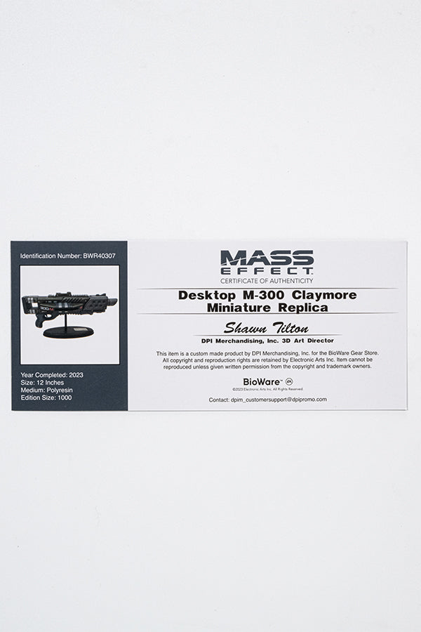 Mass Effect Desktop M-300 Claymore Miniatur Replik