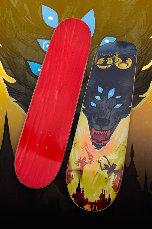Dragon Age Dreadwolf Wandgemälde Skate Deck