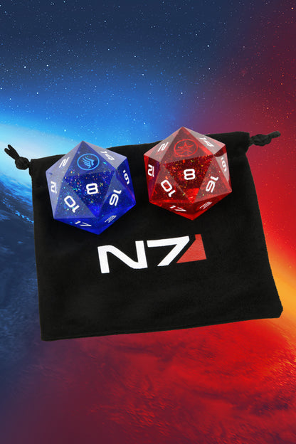 Mass Effect Galaxy Initiative Übergröße D20 Set
