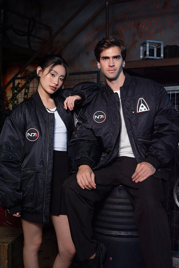 Giacca unisex bomber oversize N7 di Mass Effect