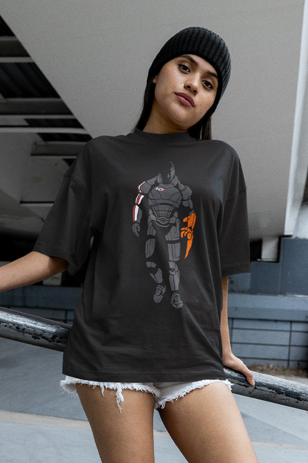 Mass Effect Commander John Shepard Silhouette Tee