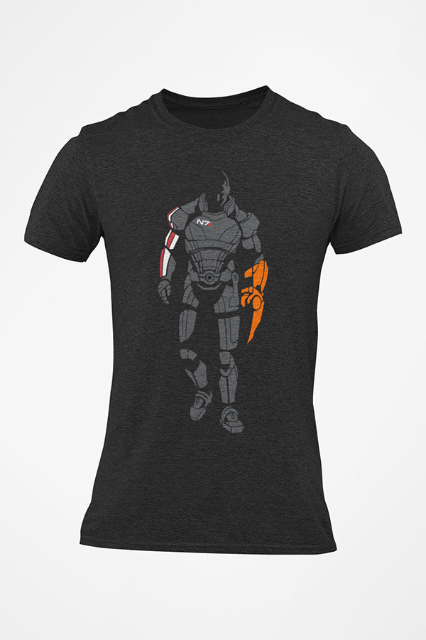 Mass Effect Commander John Shepard Silhouette Tee