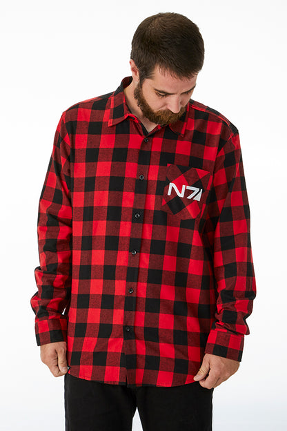 Mass Effect N7 Flannel