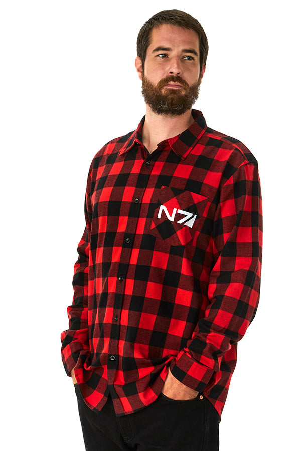 Mass Effect N7 Flannel