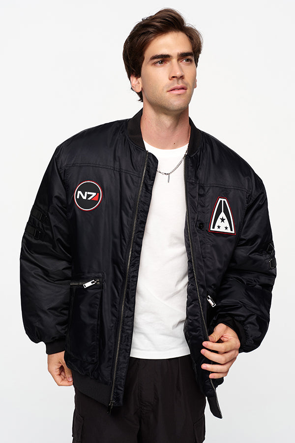 Giacca unisex bomber oversize N7 di Mass Effect