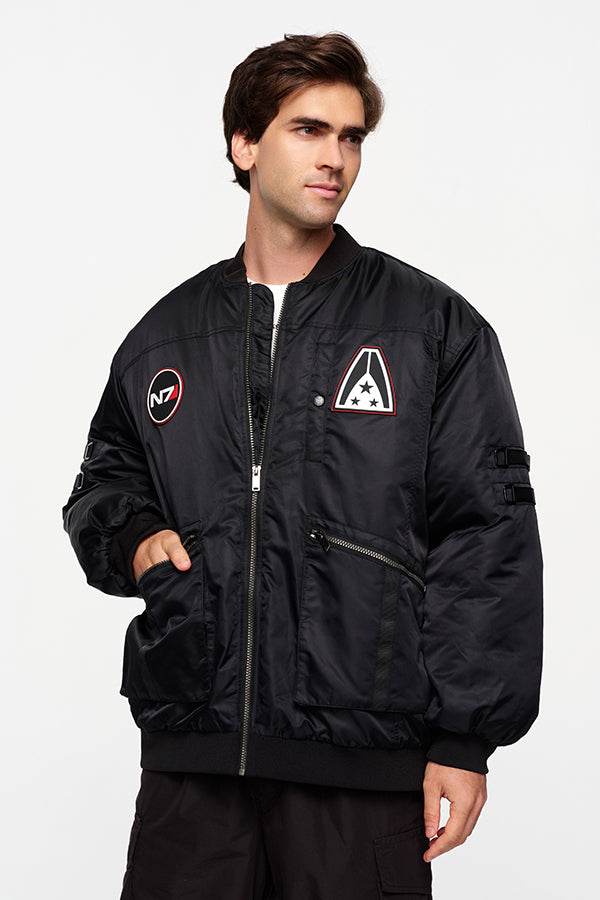 Giacca unisex bomber oversize N7 di Mass Effect