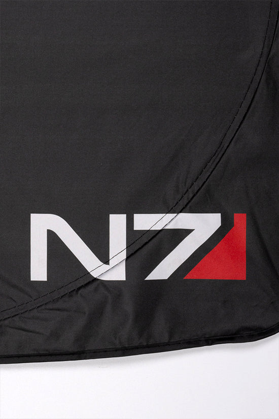 Mass Effect N7 Distressed Logo T-Shirt Homme Gris Eco-Friendly Tee