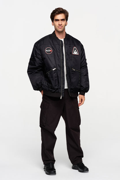 Giacca unisex bomber oversize N7 di Mass Effect