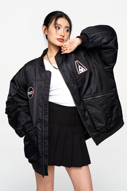 Giacca unisex bomber oversize N7 di Mass Effect