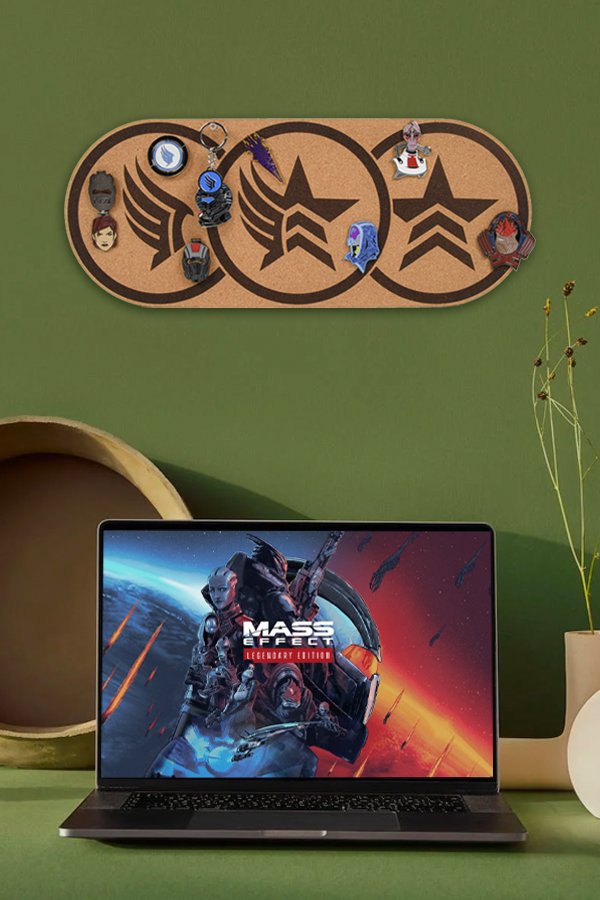 Mass Effect Cork Pin Display/Note Board