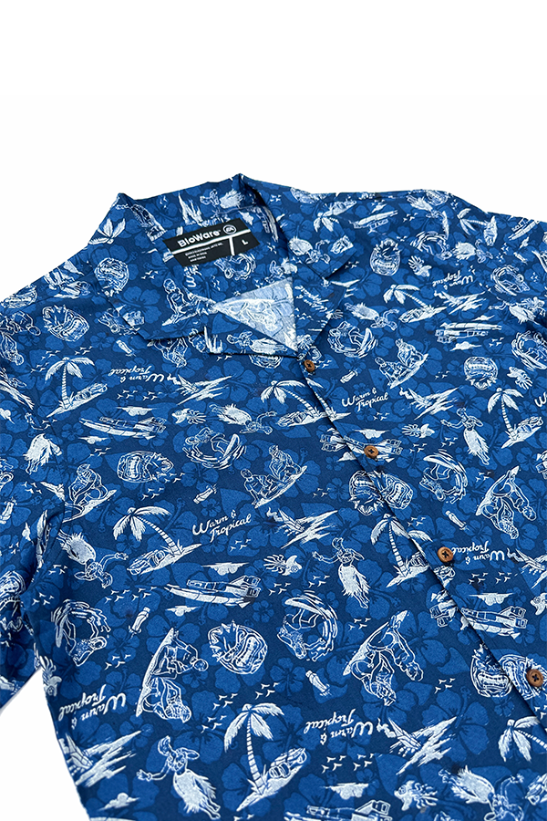 Los Angeles Angels MLB Hawaiian Shirt Ocean Waves Aloha Shirt - Trendy Aloha