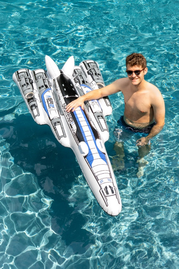 Mass Effect Sailing the Normandy Pool Float