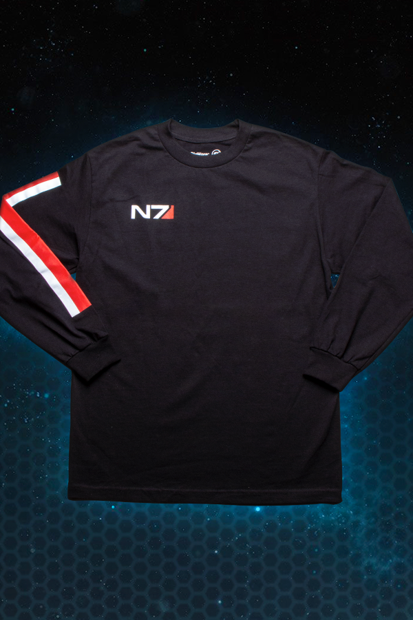 Camiseta de manga larga con logotipo N7