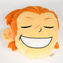 Image shows Varric's cheery expression.  Varric's cheery expression is highlighted through his calm closed eyes and full smile. 