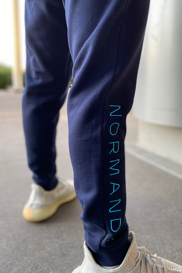  Image shows Mass Effect SR-2 Crew Member Lounge Set worn by model with the pants zoomed in. It’s no small task to be a part of the Normandy SR-2. You’re either an engineering genius, a war strategist, a combat expert, or a jack of all things (a great one at that). Carrying the great responsibilities of being a member of Shepard’s team can leave you on edge for most of your waking hours, so why not take some time off and unwind? 