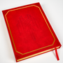 Image shows Dragon Age Varric Writing Box Essential Bundle's Journal laid flat facing back.