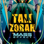 Image shows Mass Effect Tali Zorah Skate Deck with the text below Tali Zorah's feet zoomed in. Text are as follows 