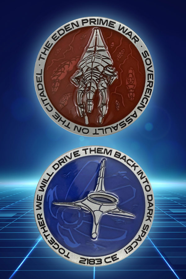 Mass Effect Eden Prime War Challenge Coin