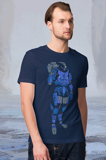 Mass Effect Camiseta con silueta de Garrus
