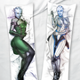  Image shows 2 Mass Effect Liara Body Pillows both laid flat showing both sides. Struggling to catch up on sleep? Nothing Will get you more motivated to call it a night than this Mass Effect Liara Body Pillowcase. With the gorgeous Asari staring at you ever so intently, you’ll find it hard to elude your sleep schedule. Made using polyester satin, this body pillowcase is life-sized,  measuring 54 inches in length and fitting a standard-sized body pillow.