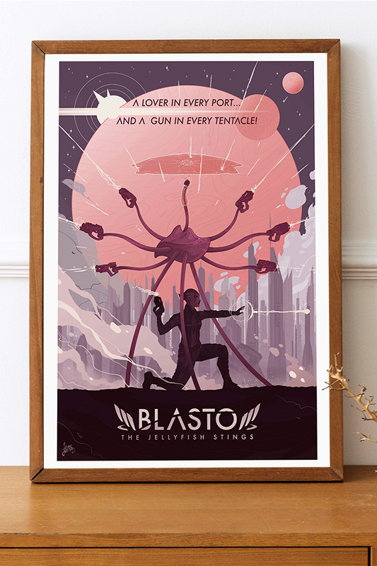 Mass Effect Blasto-Variante Lithographie