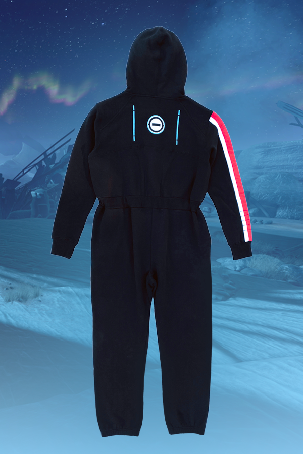 Don’t think battle-hardened warriors of the N7 don’t like to get into something warm, soft, and toasty? Think again! We’ve spotted your favorite residents of the Normandy sport this soft onesie on multiple occasions—especially after a long day at the job. 