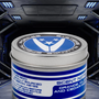 Image shows Mass Effect Element Zero Scented Candle facing back with its cap closed. Product comes in a 6oz tin with 3 custom game labels. Product is made with coconut soy wax and 100% cotton wick.