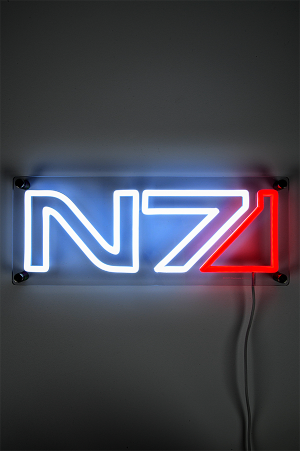 Mass Effect Neon N7 soft LED art mural