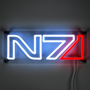 Mass Effect Neon N7 soft LED Wandkunst