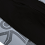 Image shows Dragon Age Inquisitor Leggings zoomed in laid flat. Product is made with 90% Polyester and 10% Spandex.
