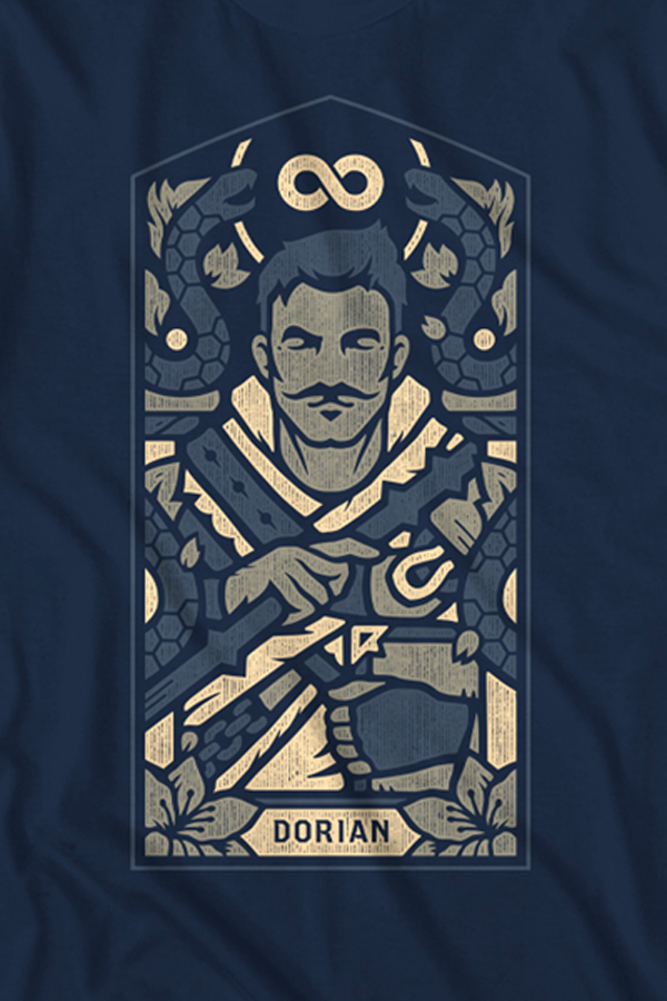 Tee-shirt Portrait Dorian de Dragon Age