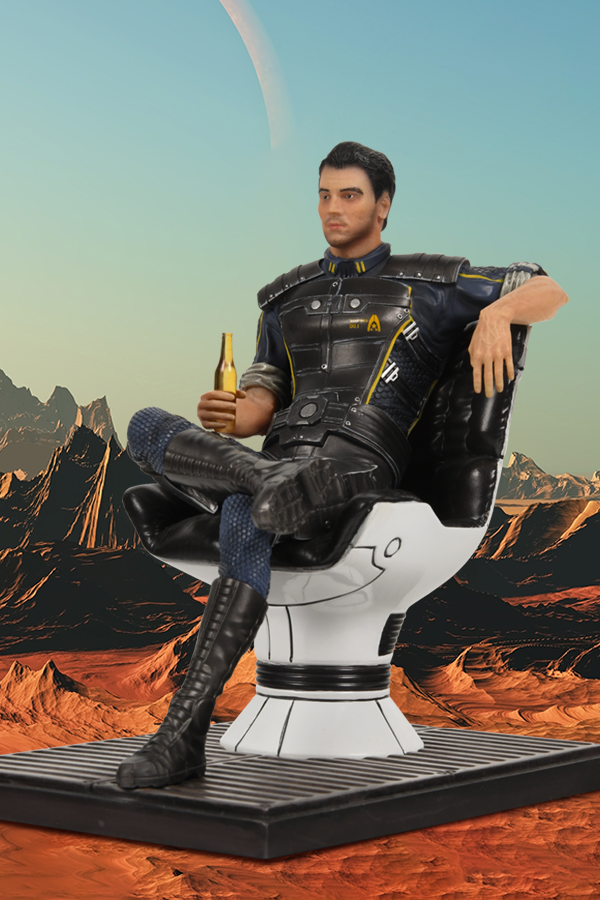 Mass Effect Kaidan Alenko Statue N N N N Official Bioware Gear