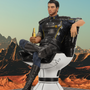 Image shows Mass Effect Kaidan Alenko Statue facing at an angle. Product is a limited edition and only 3000 worldwide.