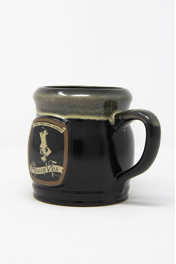 Image shows Dragon Age The Hanged Man Tavern Mug facing at an angle. The Hanged Man is a major tavern in Kirkwall and the only one accessible to Hawke; it is a popular destination for all people, strangers or residents.