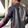 Image shows Mass Effect N7 Reimagined worn by male model facing back. 