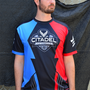 Image shows Mass Effect eSport OPA Jersey worn by male model facing centered.